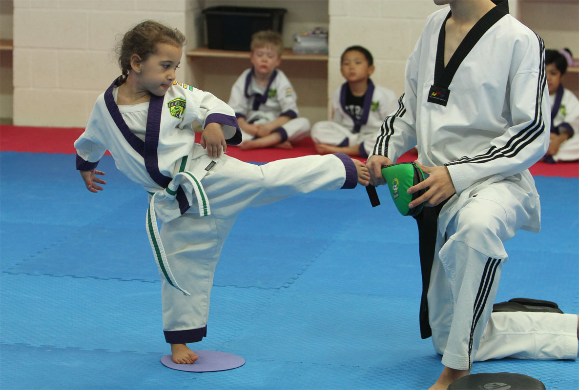 Physical stages of development for young children practicing martial arts